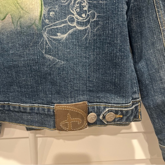 Disney Studio Collection Tinker Bell Jean Jacket Size medium - Picture 3 of 11